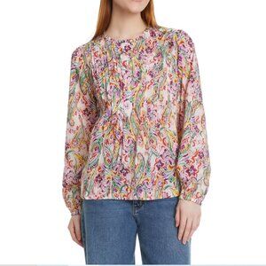 Nine West Women’s Pintuck Blouse – Pink – Size Medium – Brand New!!!!